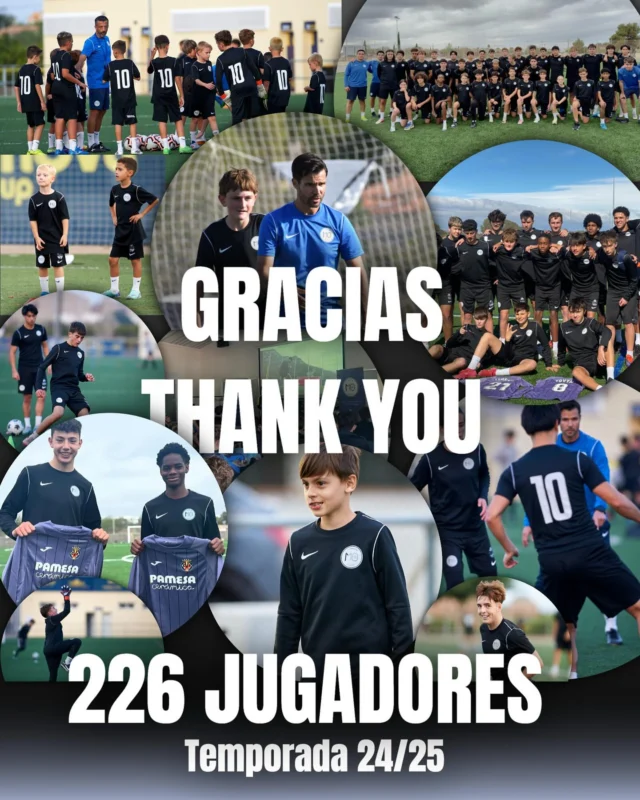 𝟐𝟐𝟔 𝒋𝒖𝒈𝒂𝒅𝒐𝒓𝒆𝒔 / 𝘛𝘦𝘮𝘱𝘰𝘳𝘢𝘥𝘢 𝟤𝟦/𝟤𝟧 👏🏽

Desde The Magic 10 Academy queremos expresar nuestro agradecimiento a los 226 jugadores que han formado parte de esta temporada. Desde el 10 de Septiembre hasta el 15 de Junio, han sido 9 meses muy intensos donde cada uno de los jugadores ha confiado en nuestra metodología, diseñada específicamente para potenciar el desarrollo individual dentro de un entorno formativo y exigente, como somos en Magic 10.

Ha sido un privilegio acompañar su evolución técnica, táctica y personal a lo largo del año. Su esfuerzo, constancia y pasión por el fútbol son el reflejo del espíritu que nos inspira a seguir mejorando día a día.

Queremos agradecer a todo el equipo técnico y staff de la academia, cuyo compromiso, profesionalismo y vocación por la enseñanza con nuestro estilo han sido fundamentales para llevar adelante este proyecto formativo. Y a todos nuestros colaboradores y patrocinios, gracias por el apoyo.

Seguimos trabajando con la misma ilusión y responsabilidad, convencidos de que el verdadero éxito está en el proceso y en el crecimiento continuo de cada jugador.

👏🏽Gracias por ser parte de Magic 10 Academy.
🤝Nos vemos en la próxima temporada 
(Nosotros no paramos 😉⚽️)